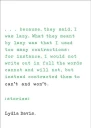Cant and Wont Stories