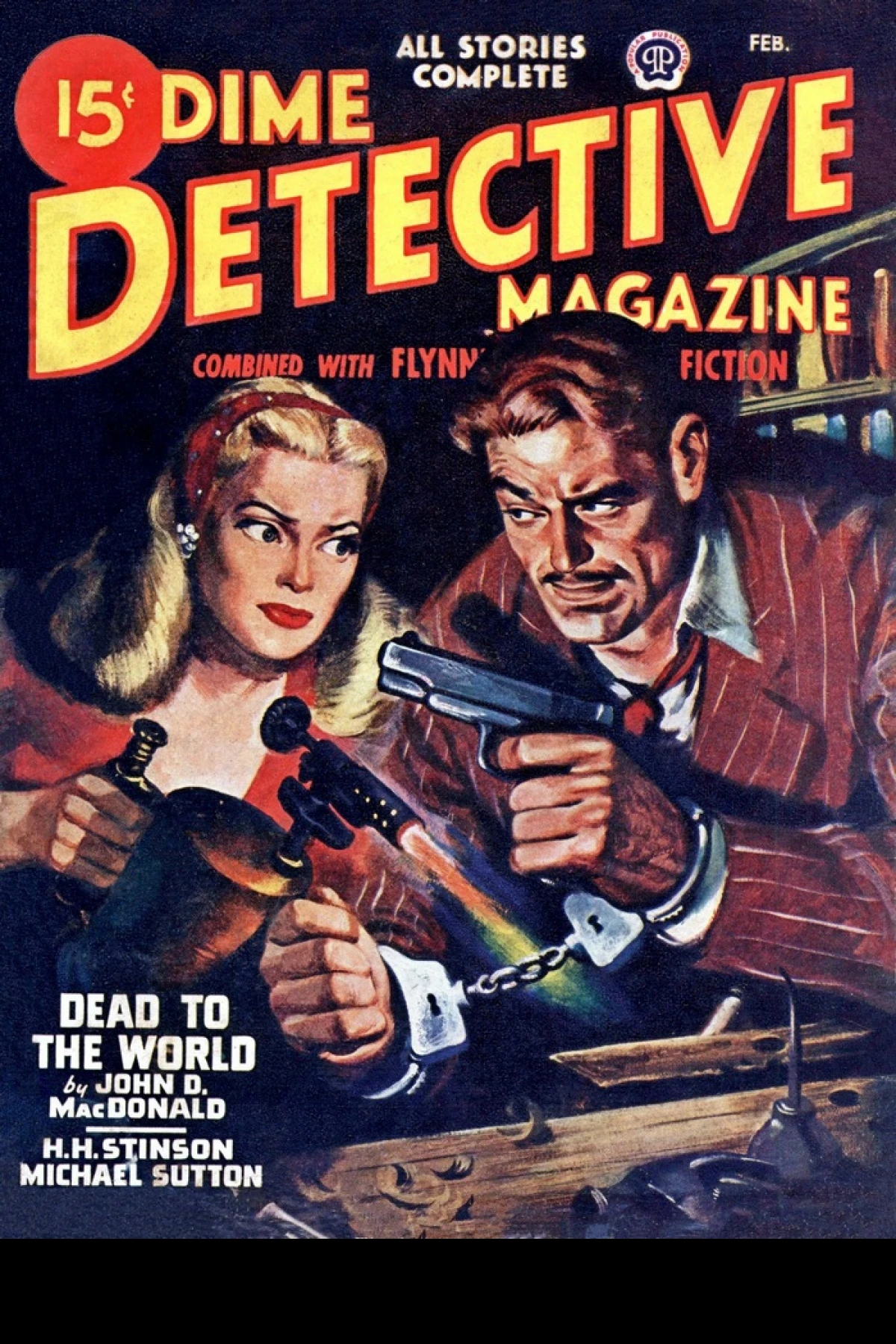 Dime Detective Magazine February 1947  MacDonald John D