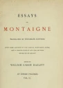 Essays of Montaigne