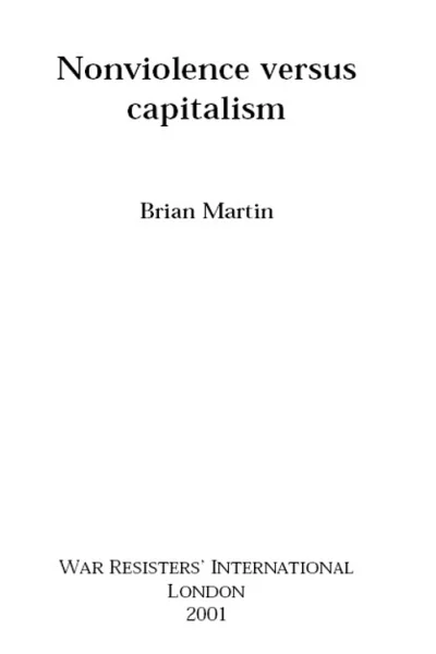 Nonviolence versus Capitalism