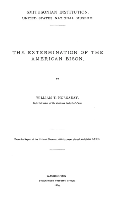 The Extermination of the American Bison